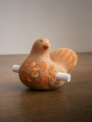 Palomita mini mensajera pintada a mano