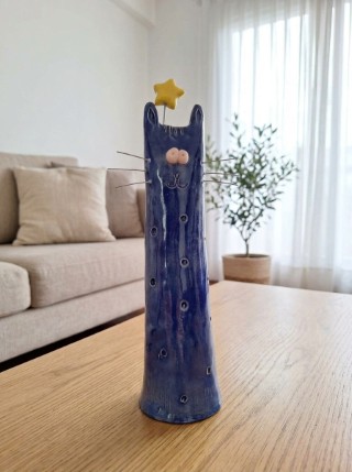 Gatito azul con estrella